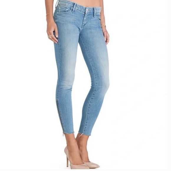 🍄 Mother Looker Zip Fray Wash Home Sweet Home Jeans - Picture 6 of 15